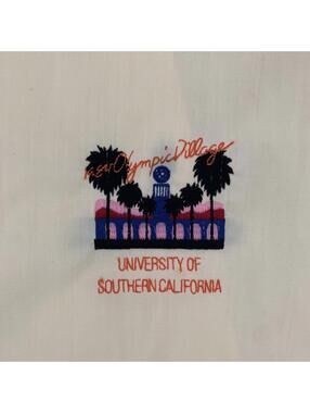 Vintage USC 1984 Olympic Village Pla-Jac by Dunbrooke Retro Jacket Embroidered